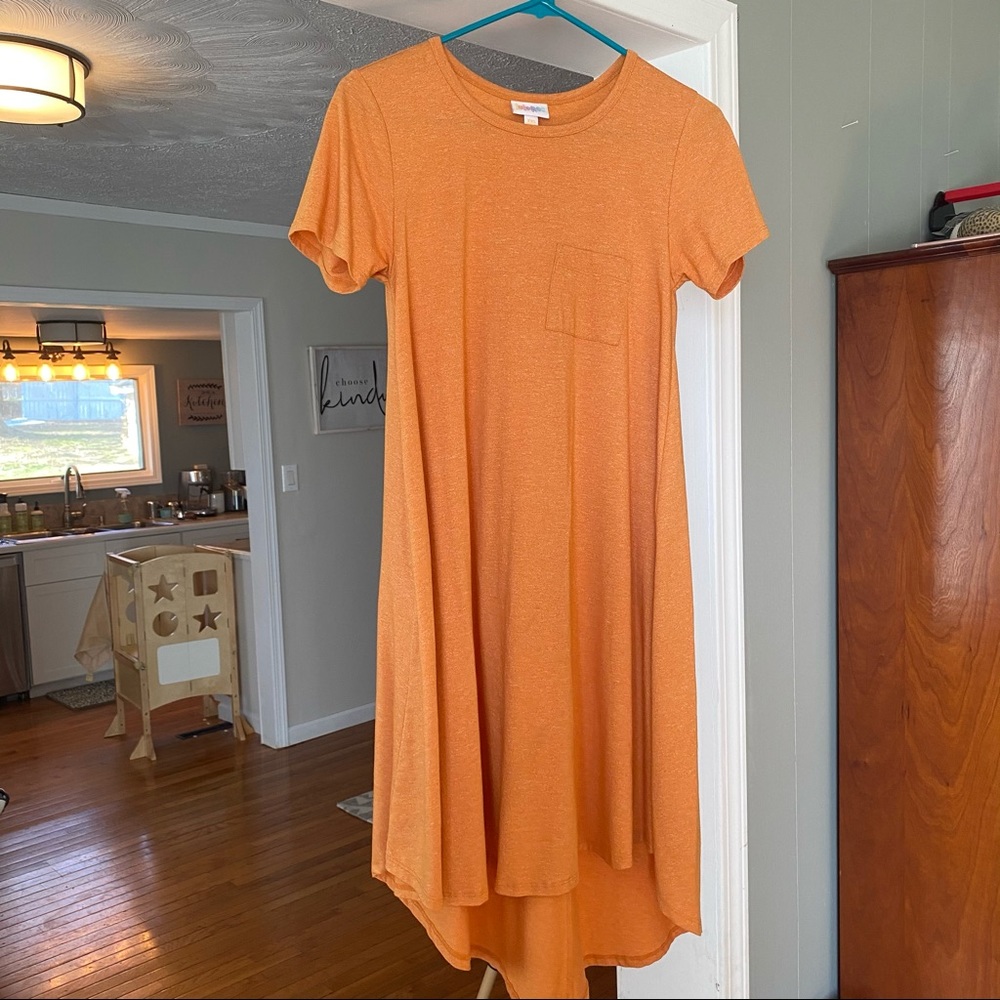 Lularoe Carly Dress - golden orange🍊